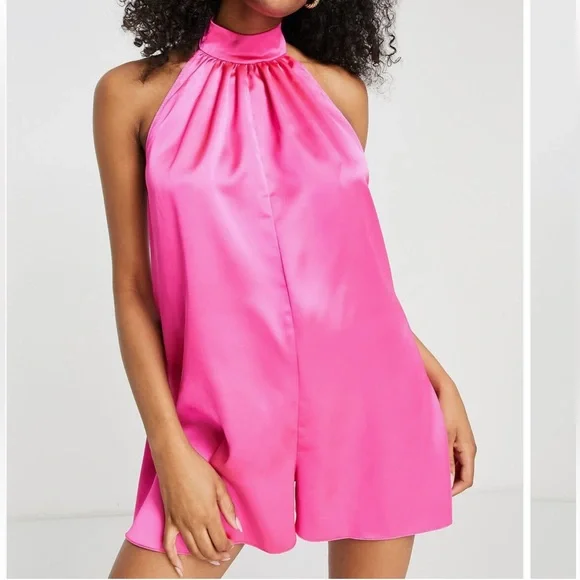 ASOS high neck backless romper - Picture 1 of 6